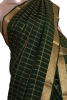 Pure Double Checks Zari Mysore Crepe Silk Saree